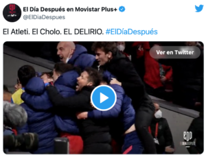 VIDEO de Movistar: Simeone y su reacción viral tras la remontada